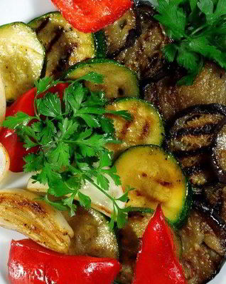 Быстрый рататуй на гриле