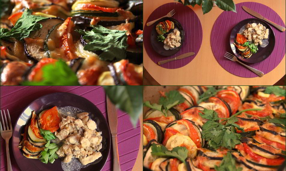 Рецепт рататуя с моцареллой