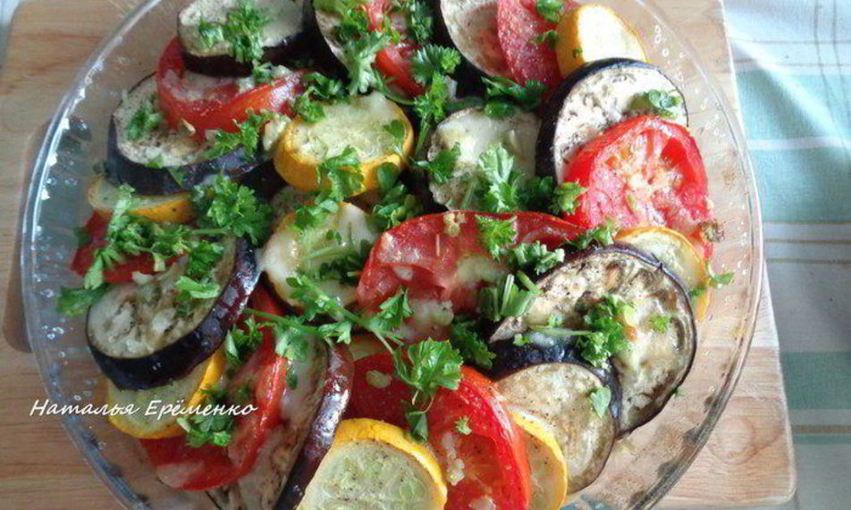 Рецепт рататуя иза запеченных овощьёго