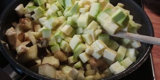 рататуй с гречневой кашей