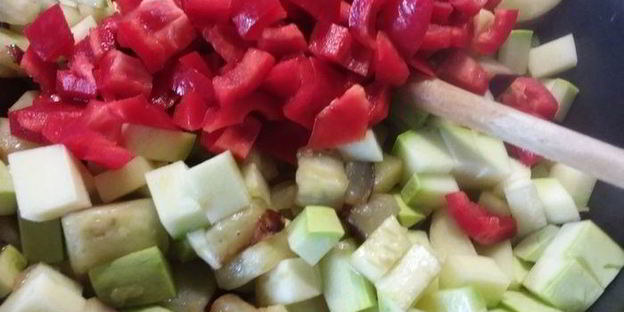 рататуй с гречневой кашей