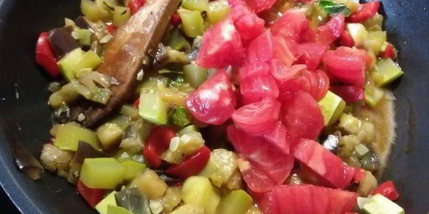 рататуй с гречневой кашей