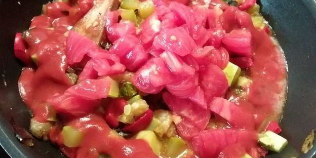 рататуй с гречневой кашей