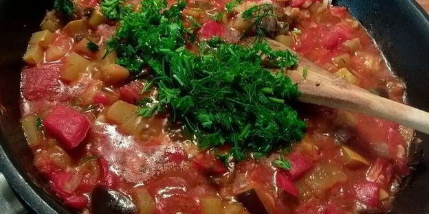 рататуй с гречневой кашей