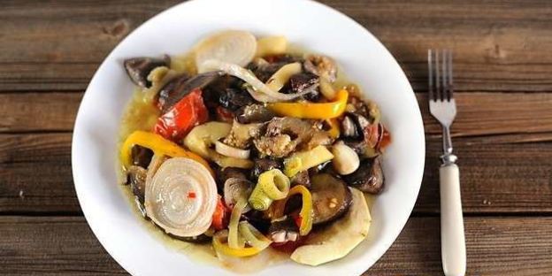 рататуй с грибами