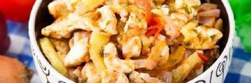 Рататуй с куриной грудкой
