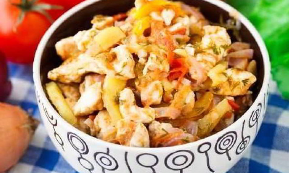 Рецепт рататуя с куриной грудкой