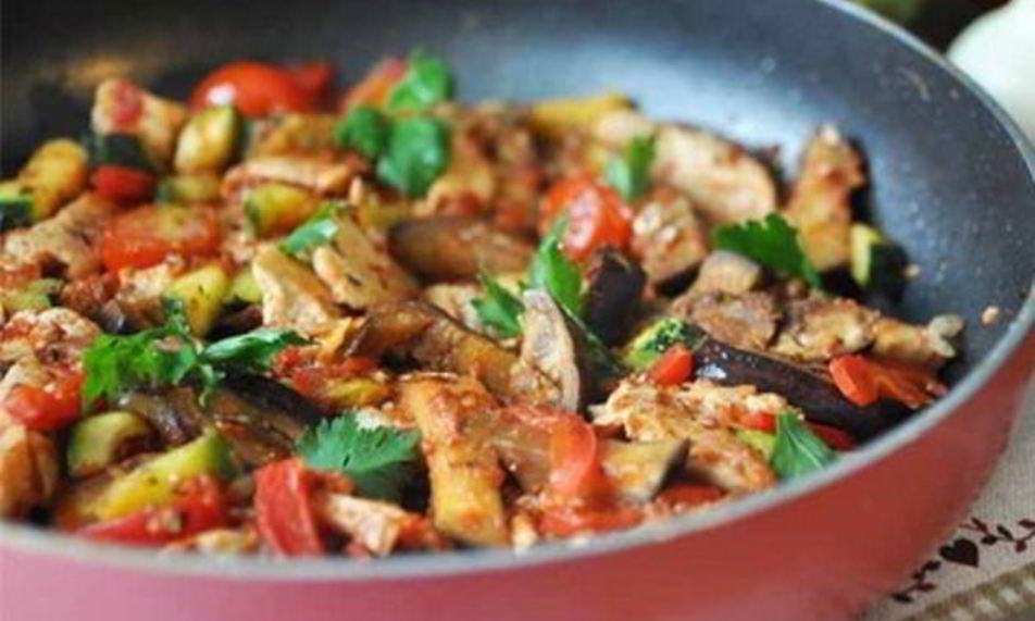 Рецепт рататуя с курицей