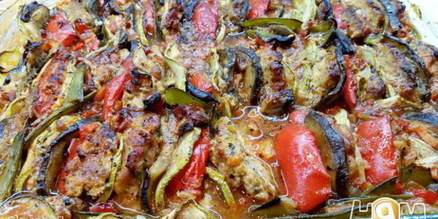 рататуй с мясом