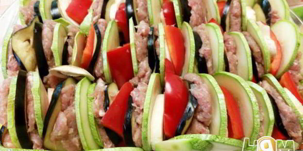 рататуй с мясом