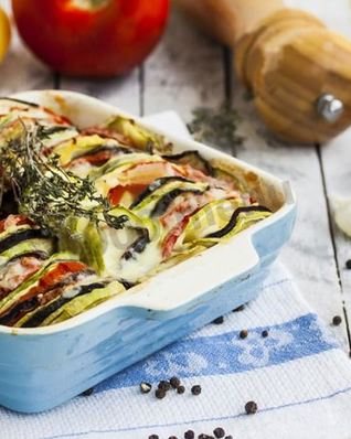 Рататуй с сыром в духовке