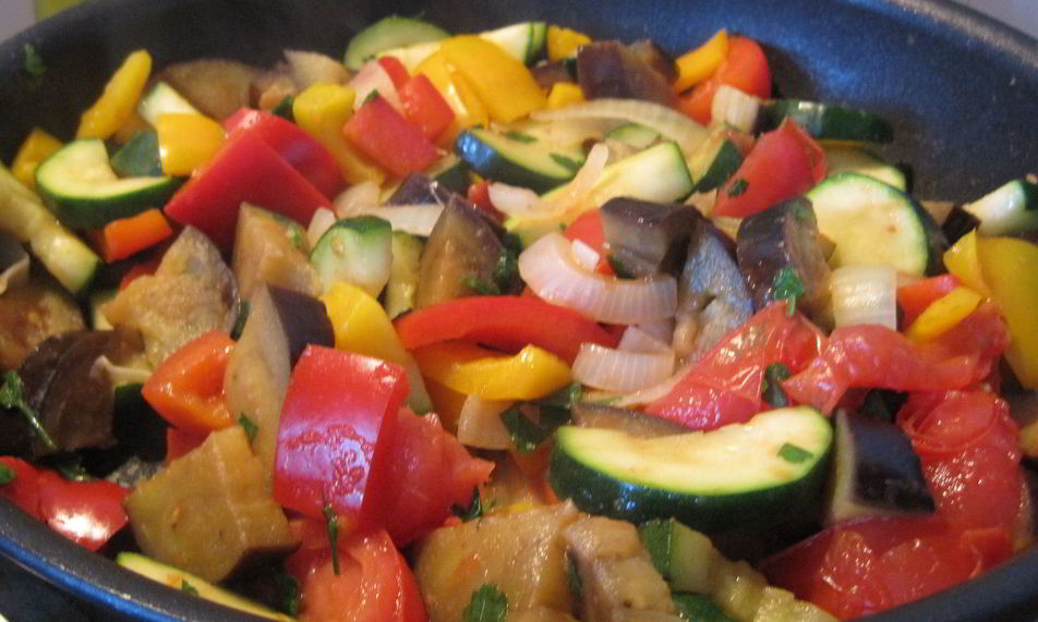 Рецепт рататуя с цукини и баклажаном