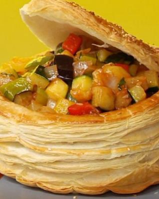 Рататуй в корзинке