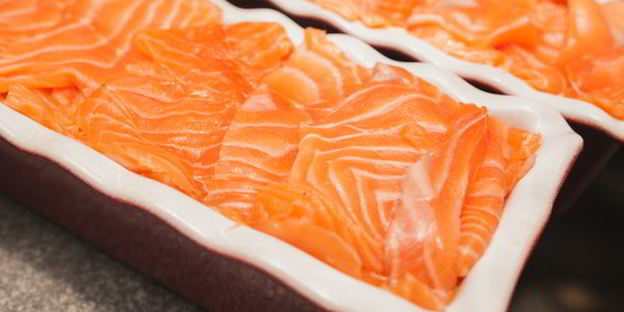 яркий рататуй с семгой