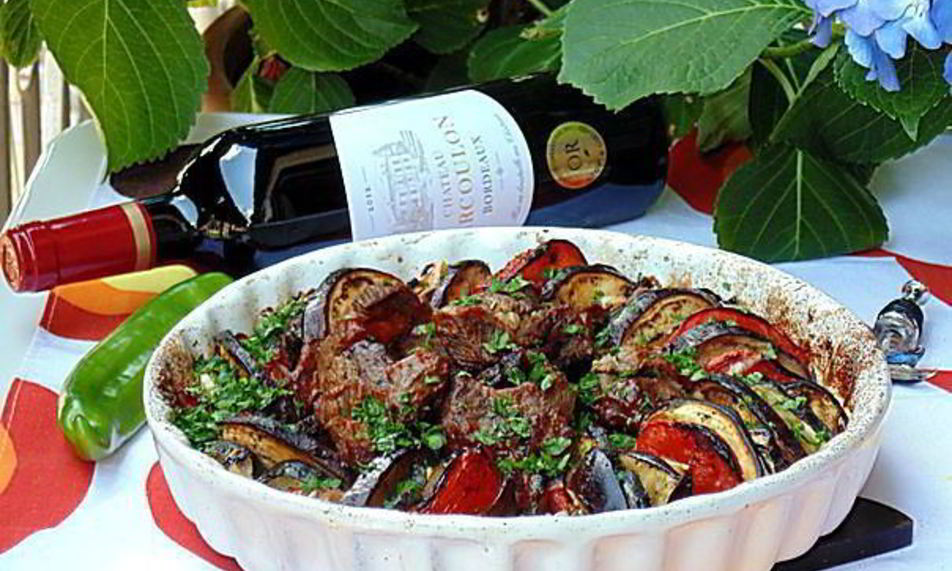 Рецепт запеченных овощей рататуй с острой телятиной