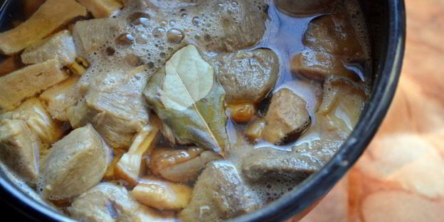 черное ризотто