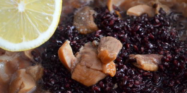 черное ризотто