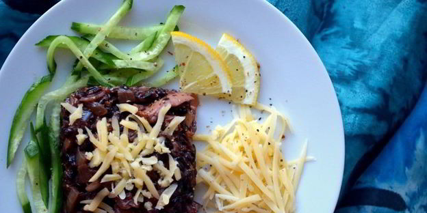 черное ризотто