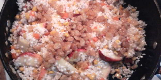 фруктово-овощное ризотто