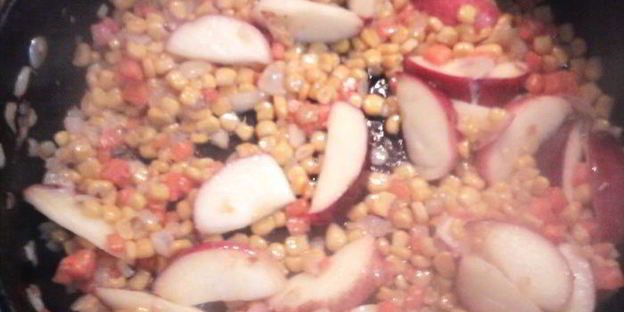 фруктово-овощное ризотто