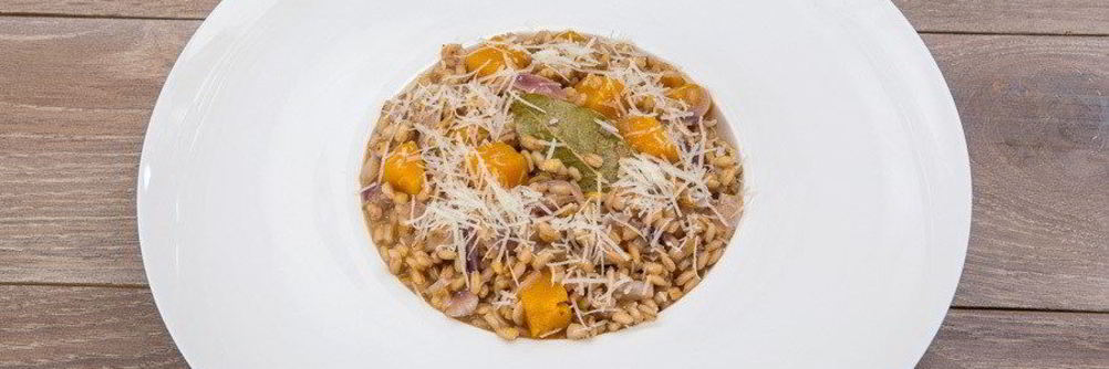 Перловое ризотто с тыквой