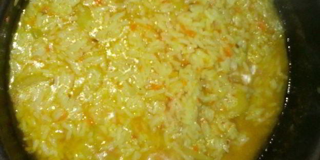 ризотто и золотая курочка