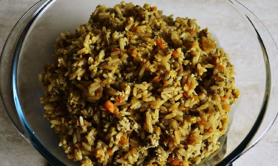 Рецепт ризотто из бурого риса с овощами