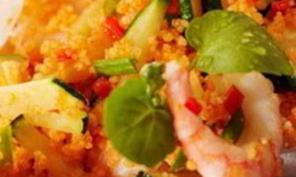 Рецепт ризотто из кускуса с креветками