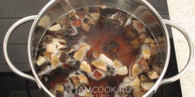 ризотто из перловки с грибами