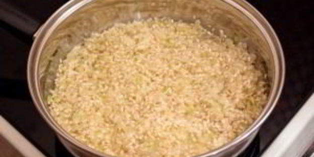 ризотто с беконом и болгарским перцем