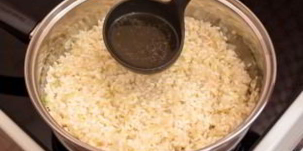 ризотто с беконом и болгарским перцем