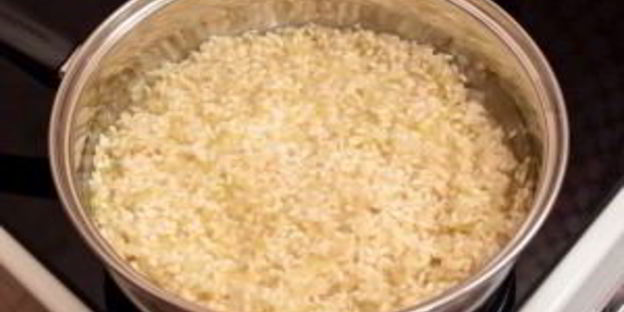 ризотто с беконом и болгарским перцем