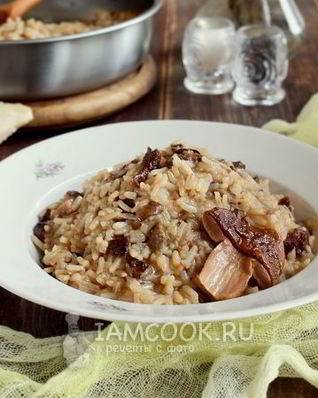 Ризотто с белыми грибами