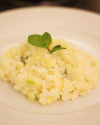 Ризотто с фенхелем, цукини и мятой