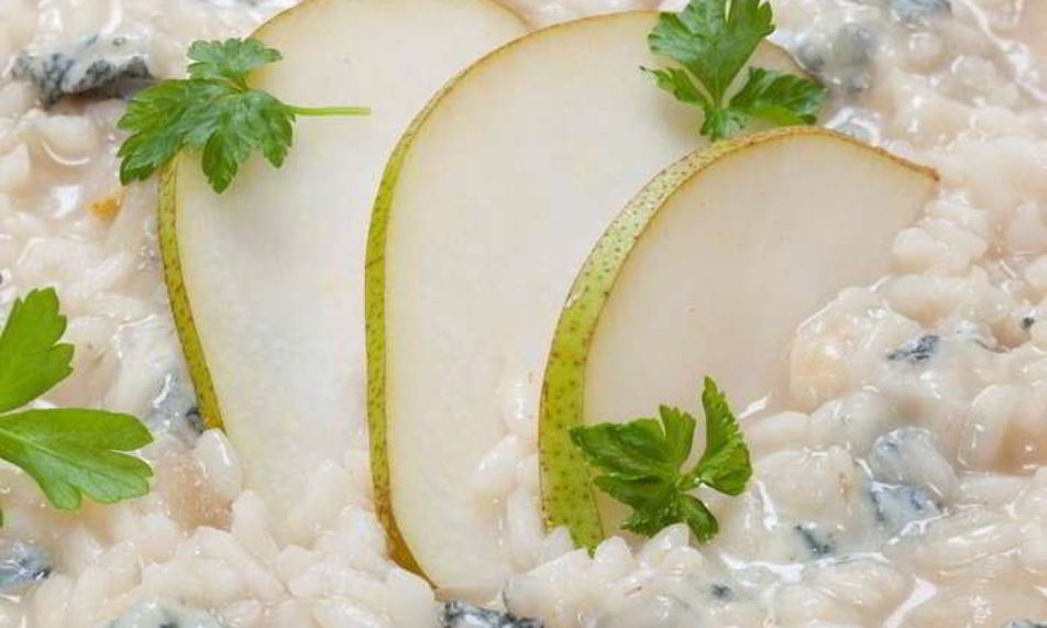 Рецепт ризотто с горгонзолой и грушей