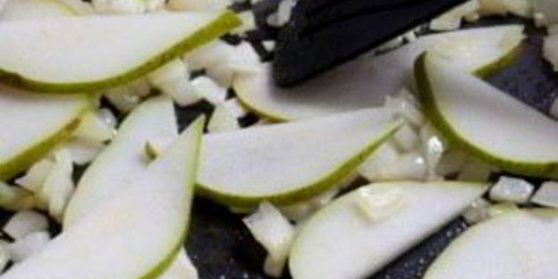 ризотто с горгонзолой и грушей