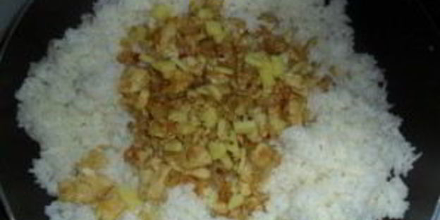 ризотто с горошком и кукурузой