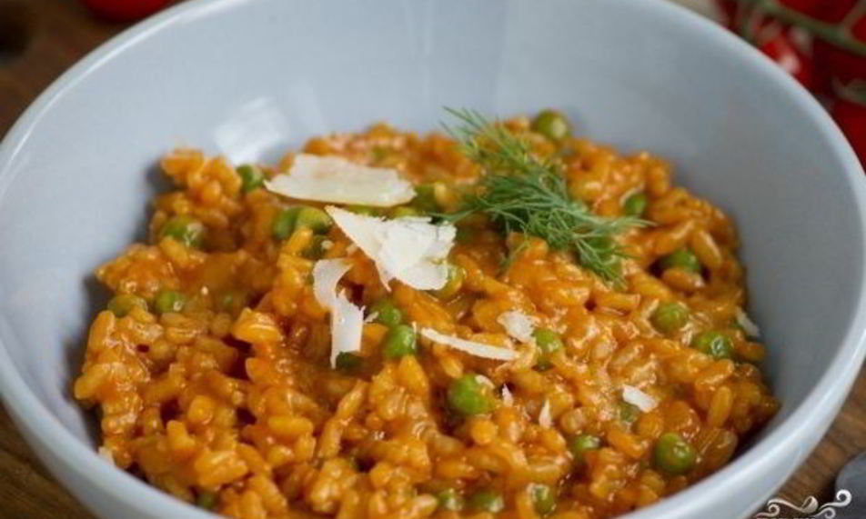 Рецепт ризотто с горошком