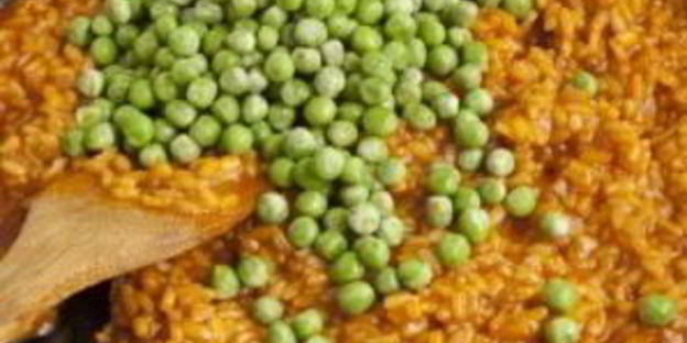 ризотто с горошком