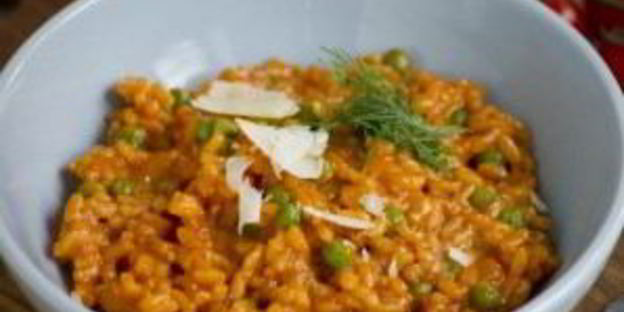 ризотто с горошком