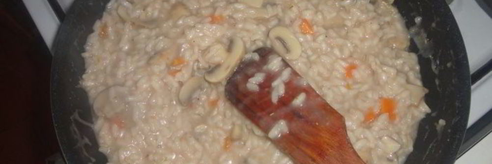 Ризотто с грибами и розмарином