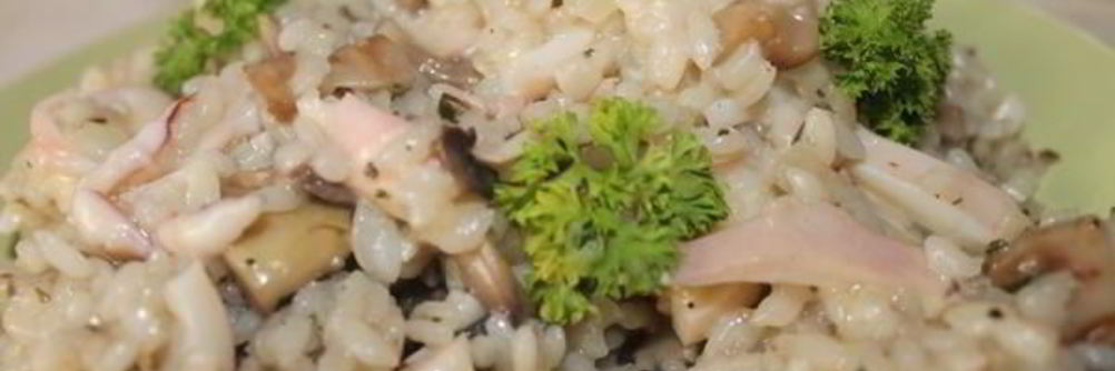 Ризотто с кальмарами