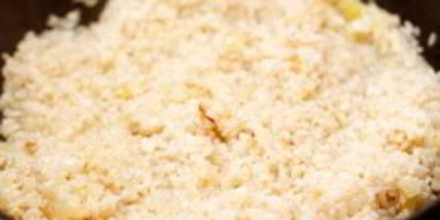 ризотто с коктейлем из морепродуктов