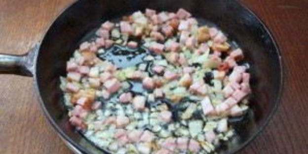 ризотто с копченой грудинкой