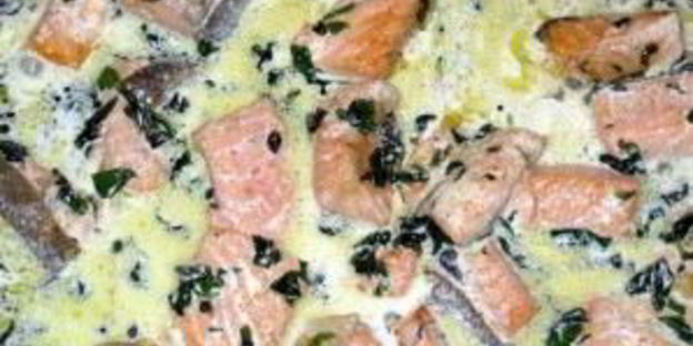 ризотто с красной рыбой