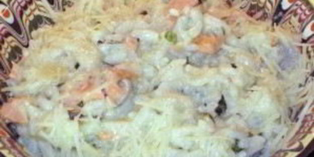 ризотто с красной рыбой