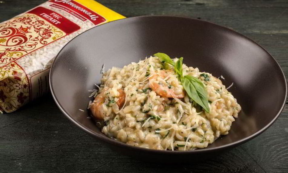 Рецепт ризотто с креветками