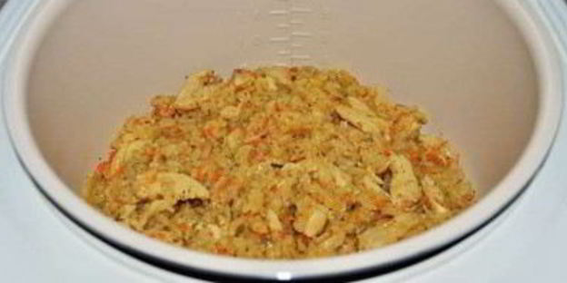 ризотто с курицей в мультиварке