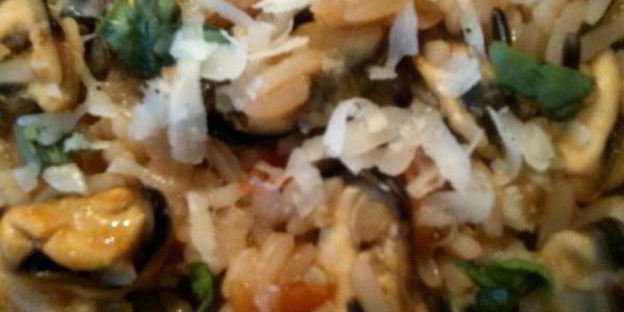 ризотто с мидиями