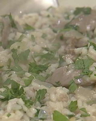 Ризотто с печенью